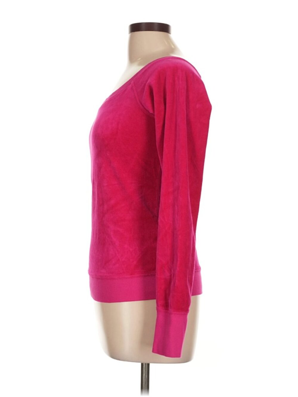 Juicy Couture Vintage Off-The-Shoulder Velour Pullover Top - Size Large - Picture 5 of 9